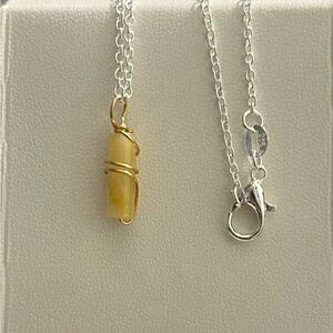 Gold and Silver Pendant Necklace